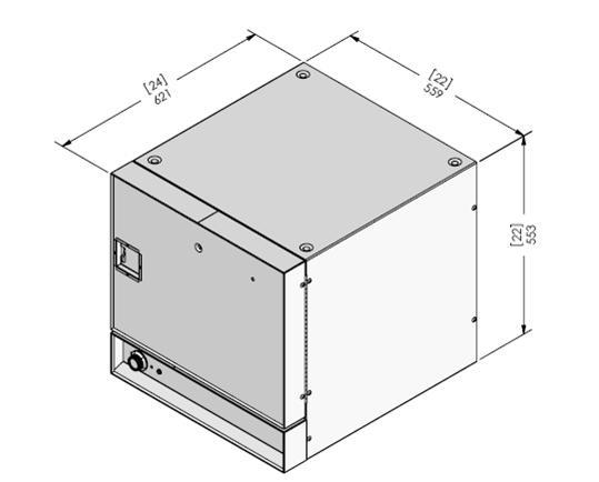 350  Stackable Oven for 115 volt AC, with thermostat. Temperature 100-550° F (38-288° C). 159kg Capacity